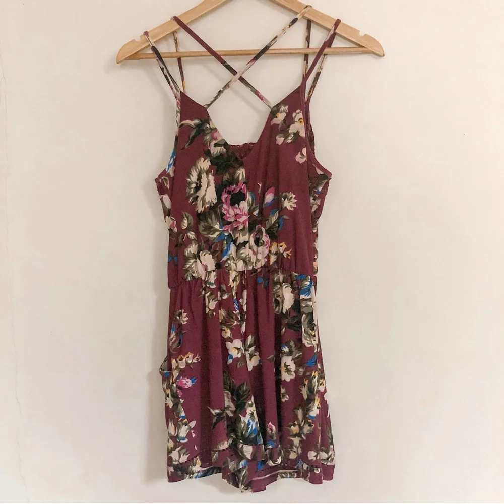 Xhilaration Floral Romper - Picture 7 of 10